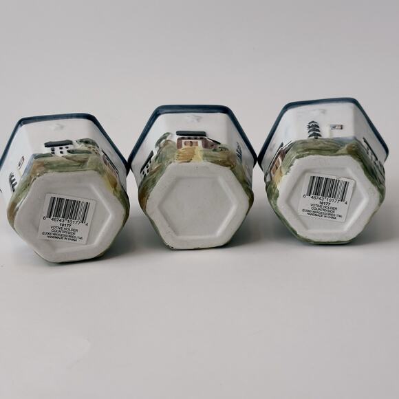 Waxcessories Votive Holder Countryside Collection set of 3, Lighthouse, Sea, VTG - Picture 8 of 11